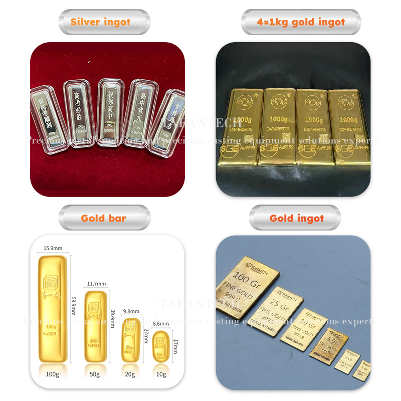 TAEANTECH 1kg 2kg Vacuum Small Gold ingot casting Machine