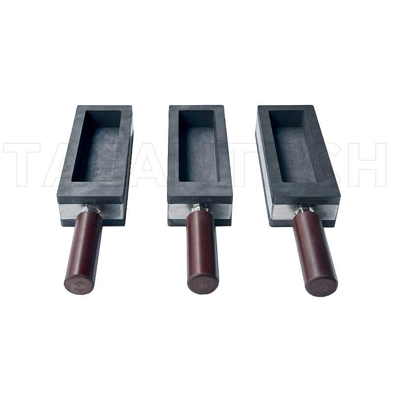 TAEANTECH Gold Graphite Strip Handle Molds For Melting Furnaces