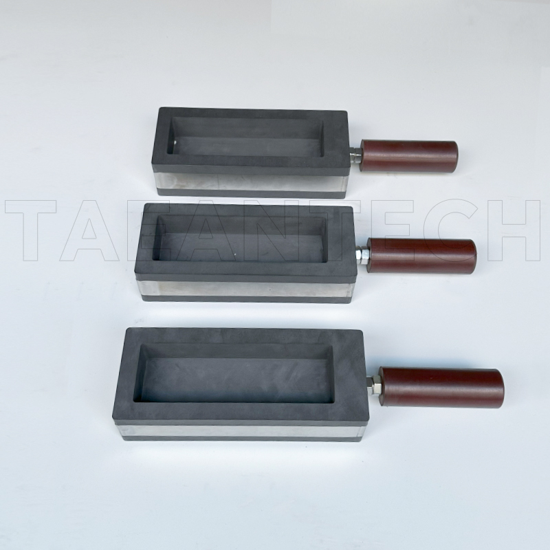 TAEANTECH Gold Graphite Strip Handle Molds For Melting Furnaces