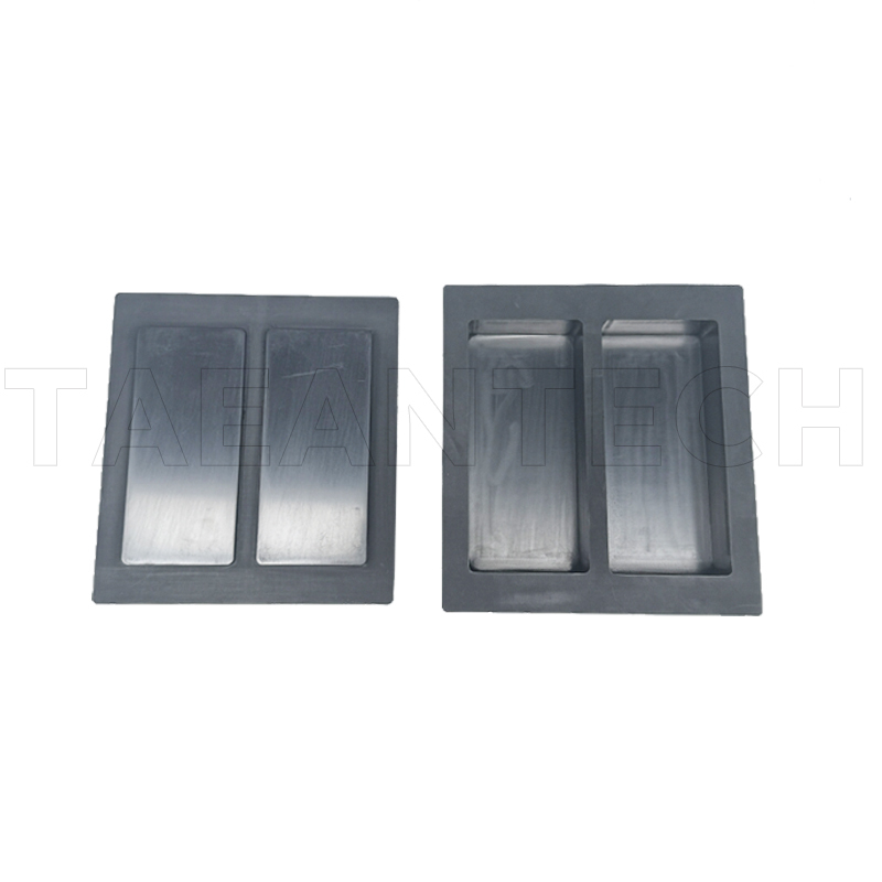TAEANTECH Vacuum Gold bar Casting Machine Gold Bar Mold 2Pcs*1kg Mold
