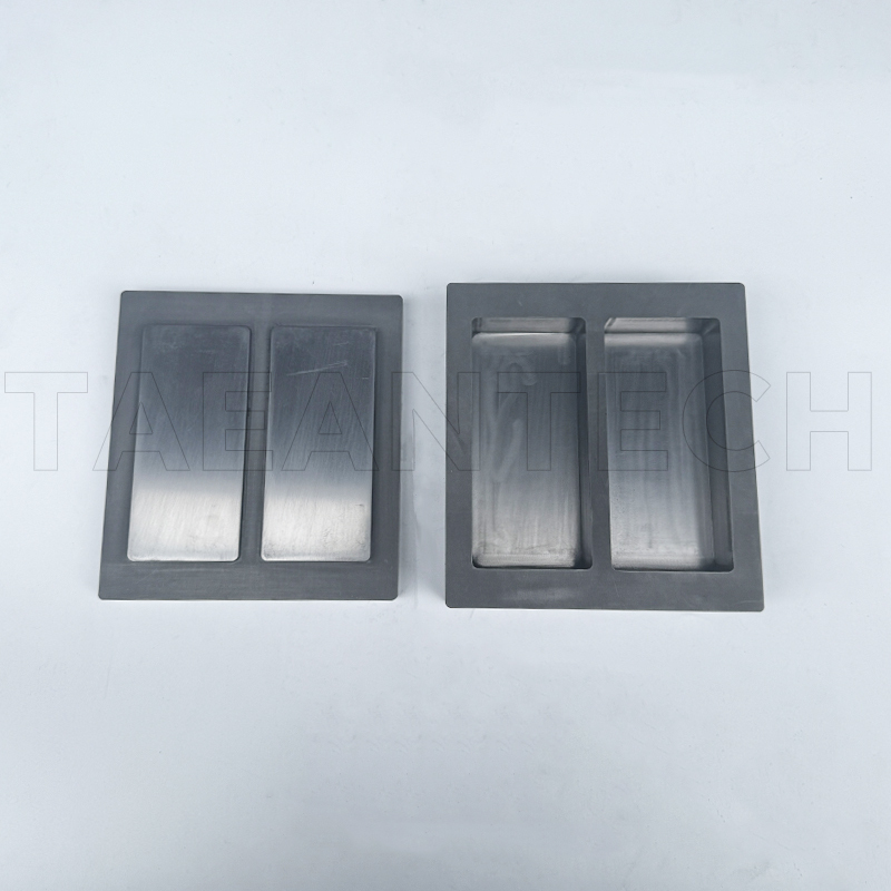 TAEANTECH Vacuum Gold bar Casting Machine Gold Bar Mold 2Pcs*1kg Mold