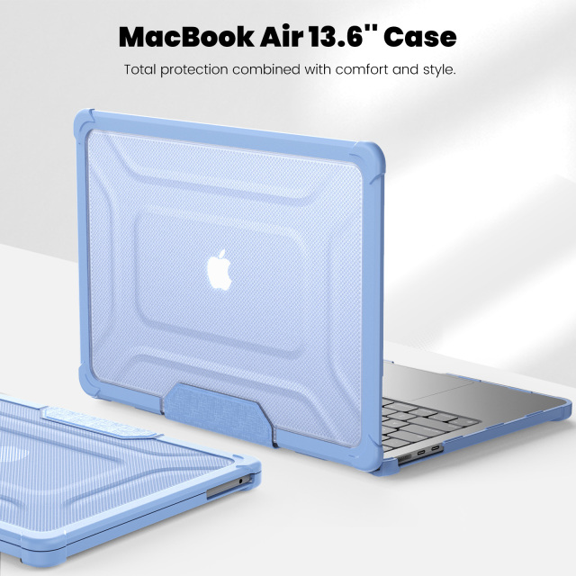 Macbook Cases Shockproof Hard PC Laptop Case For Apple Macbook Air 13.6 M2 A2681 Transparent Cover With Kickstand Feature computer case Creative MacBook case manufacturer