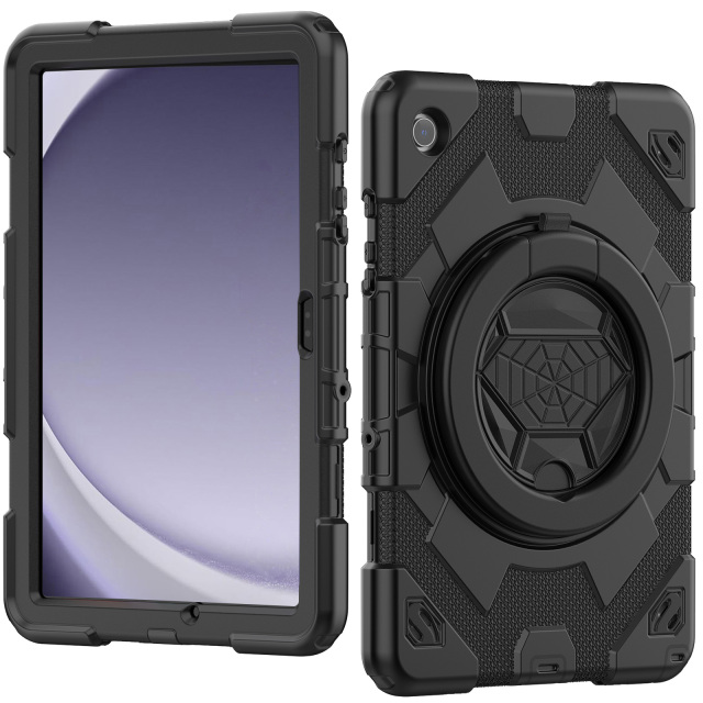 Heavy Duty Rugged Cover For Samsung Tab A9Plus 11 Inch (SM-X210/X216/X218)Full Body Protective Cover Kids proof Silicone Case With Adjustable Hand Grip  Marvel hero style