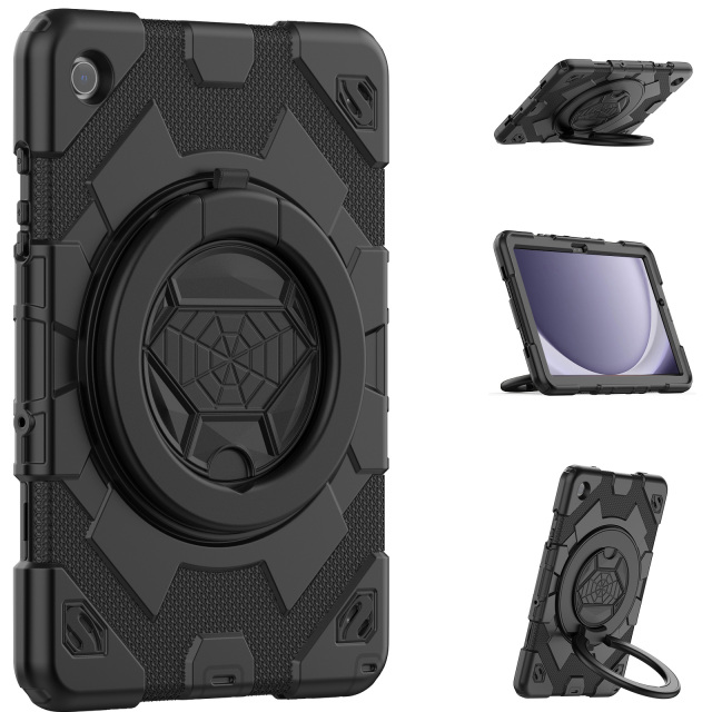 Heavy Duty Rugged Cover For Samsung Tab A9Plus 11 Inch (SM-X210/X216/X218)Full Body Protective Cover Kids proof Silicone Case With Adjustable Hand Grip  Marvel hero style