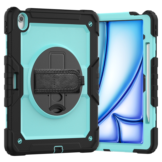 Heavy Duty Rugged TPU Tablet Case For Lenovo tab M10 PLUS 10.6 3RD gen 125FU/128FU Protective Cover With  360 Rotation Hand Strap for Lenovo tab case Trusted Lenovo Tab case supplier