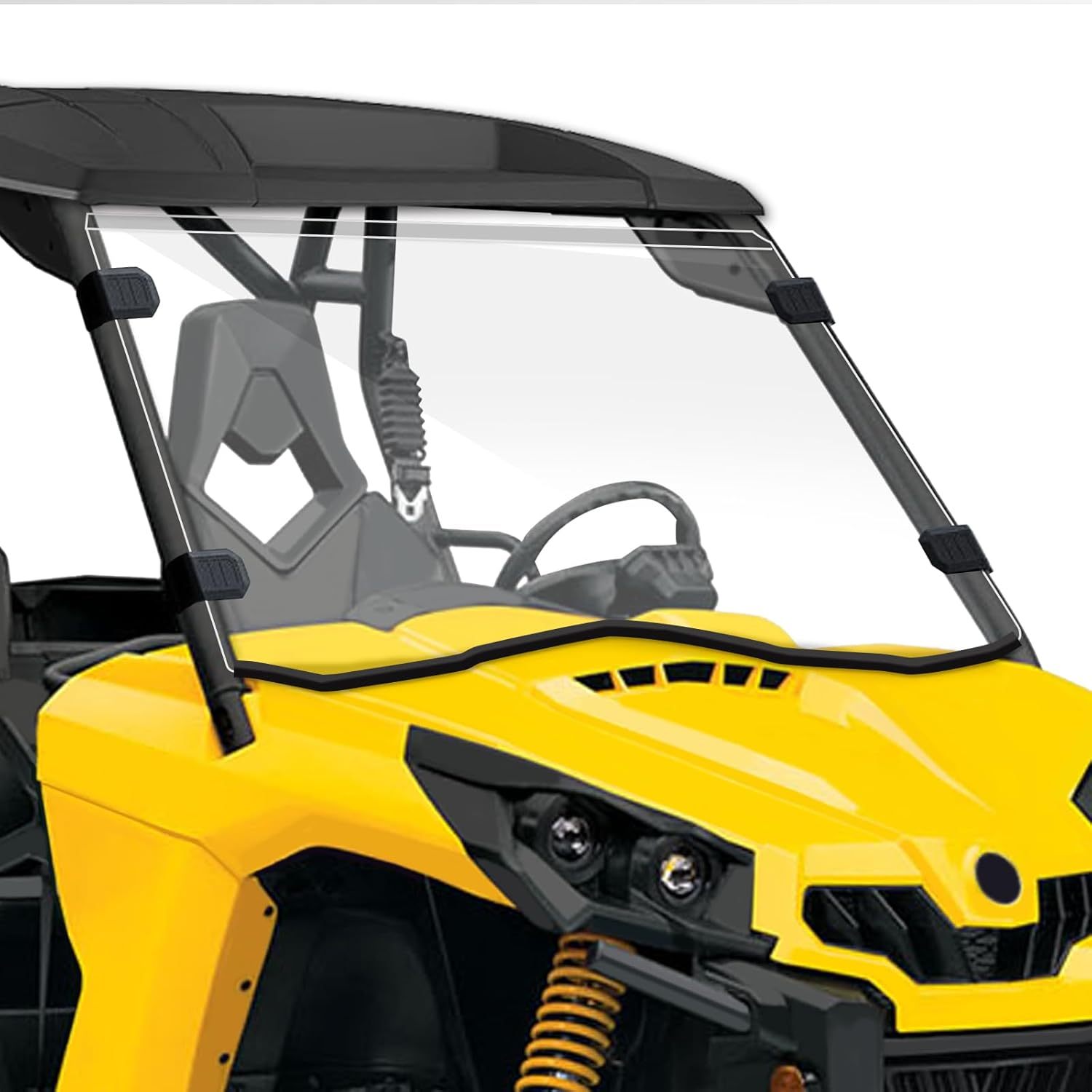 Can-Am Commander Scratch Resistant Full Windshield