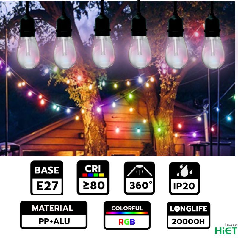 HIET โคมไฟวินเทจ  LED Filament Vintage 3W