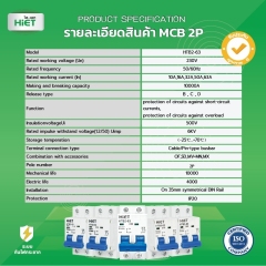 HIET CIRCUIT BREAKER MCB 2P
