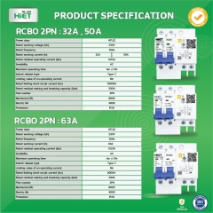 HIET Main Circuit Breaker RCBO