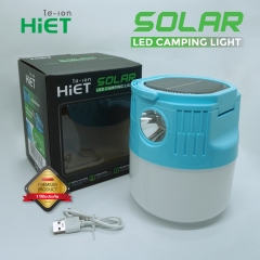 HIET LED Solar Camping light 2in1