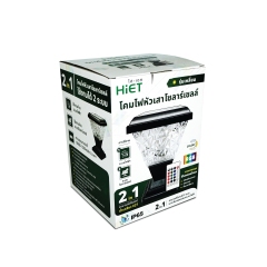 HIET Solar Light โคมไฟหัวเสา Square RGB + ขั้ว E27