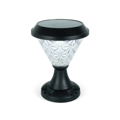 HIET Solar Light โคมไฟหัวเสา Round RGB + ขั้ว E14