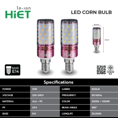 HIET LED CORN BULB 10W E14