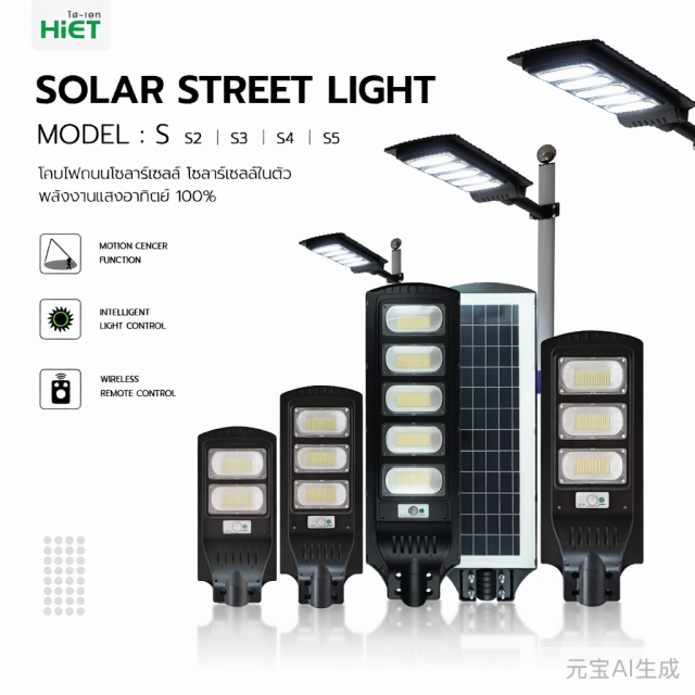HIET LED Solar Streetlight  Daylight