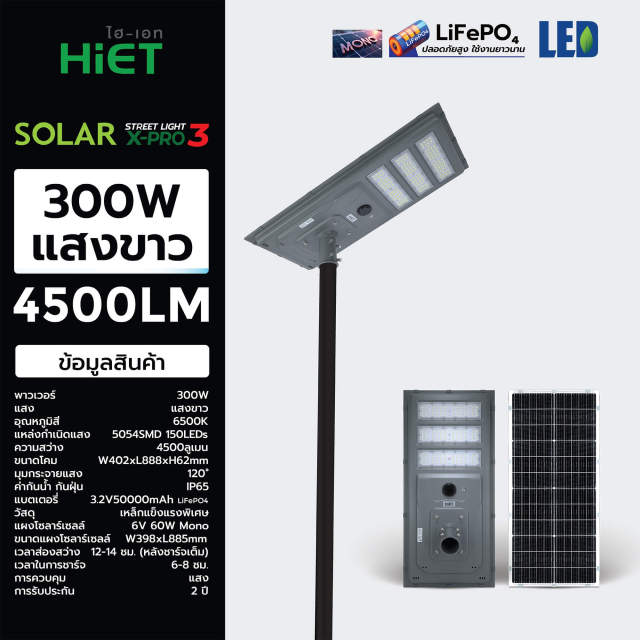 HIET LED SOLAR STREET LIGHT I X-PRO