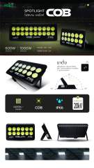 HiET LED SPOTLIGHT ไฟสนาม DAYLIGHT