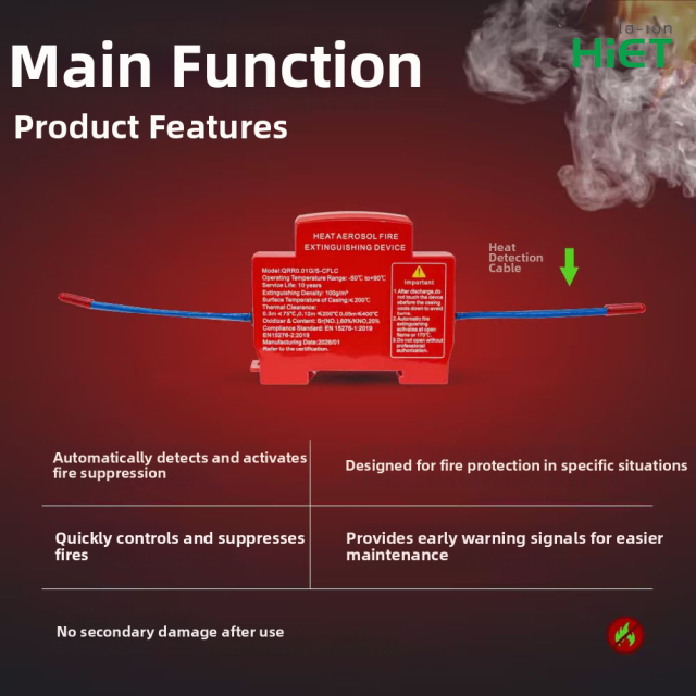 Electrical panel fire extinguisher  Automatic fire suppression device Fire safety equipment