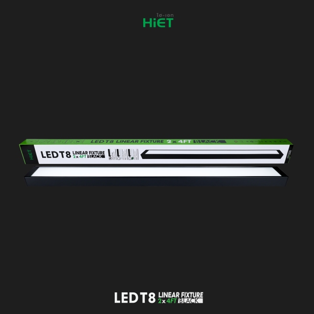 HIET LED T8 LINEAR FIXTURE BLACK