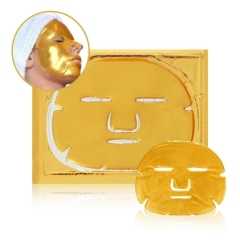 OEM ODM 24k gold Anti-Wrinkle Energizing lifting Collagen Face Mask-Moisturizing Facial Sheet Patch Deep Tissue Rejuvenation and Hydrates Skin