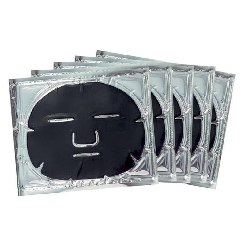 OEM private label Hydrogel Collagen Bamboo Charcoal detoxing Face Mask