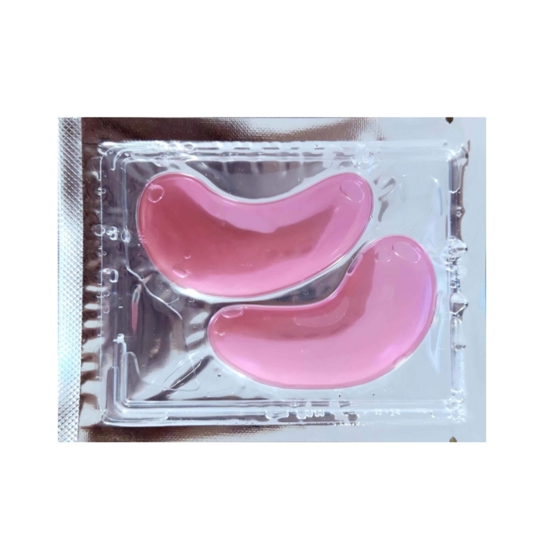 Private Label Pink Rose Collagen anti aging moisturize hydrogel collagen eye mask under eye pads gel patch