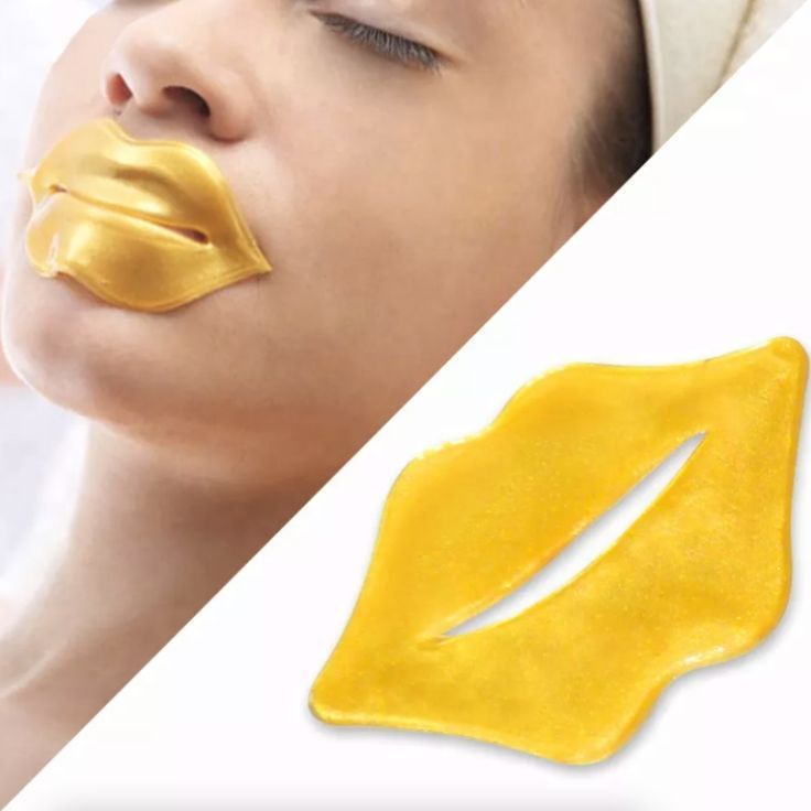 Private Label Factory OEM 24k Gold Hydrogel Collagen Lip Patch Mask