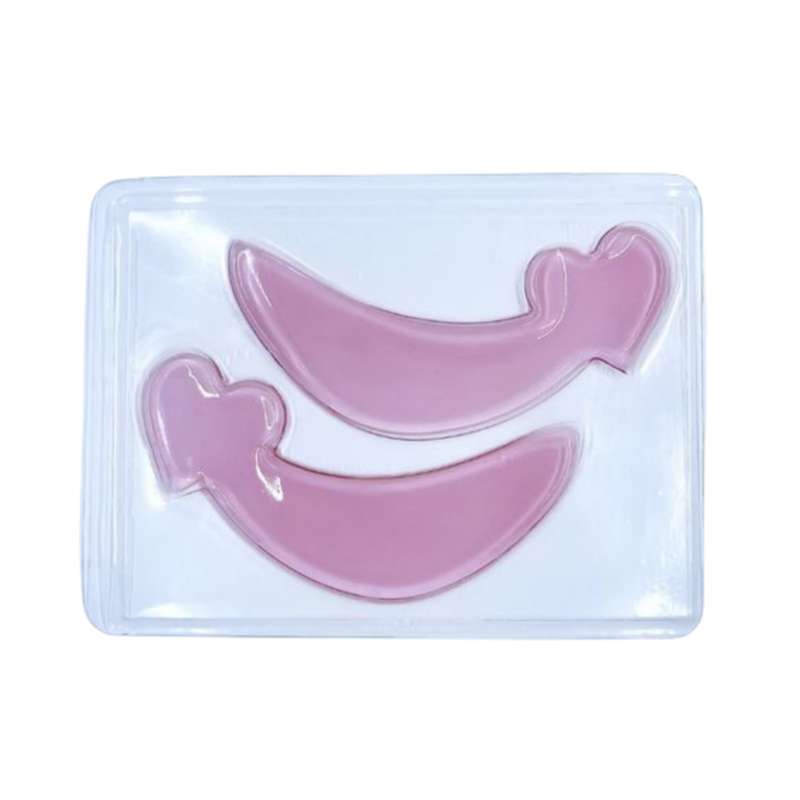 Private Label Factory OEM Pink Heart Shape Hydrogel Collagen Eye Gel Mask