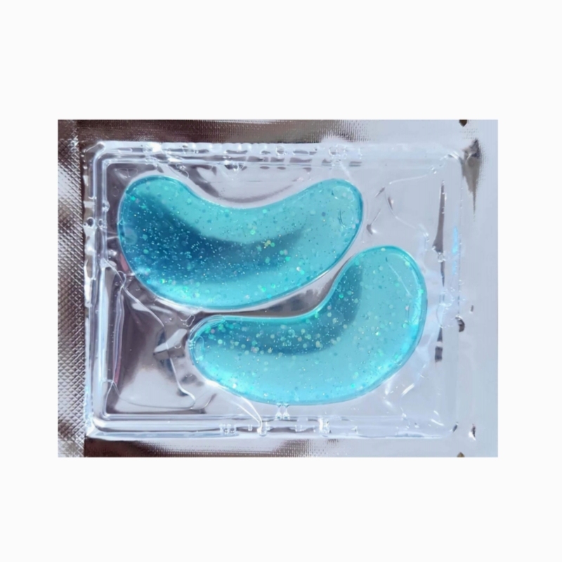 Private Label Mermaid Marine Collagen Eye Gel Pads Hydrogel Glitter Eyes Patche