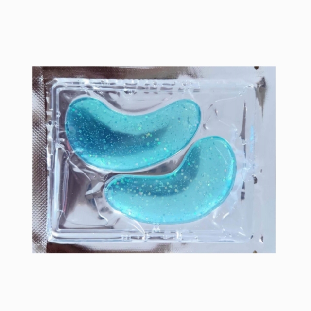 Private Label Mermaid Marine Collagen Eye Gel Pads Hydrogel Glitter Eyes Patche