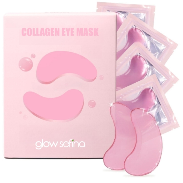 Private Label OEM Reduce Dark Circles Puffy Eyes Pink Hydrogel Under eye mask