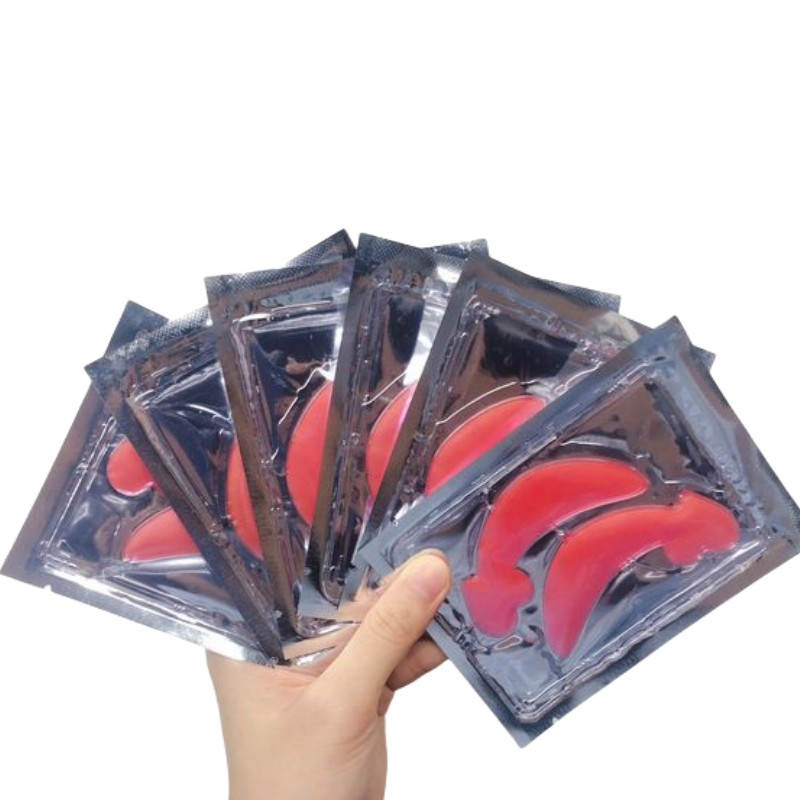 Private label OEM Red cherry heart shape hydrogel Under Eye Patche
