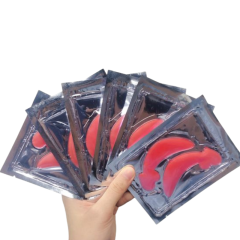 Private label OEM Red cherry heart shape hydrogel Under Eye Patche