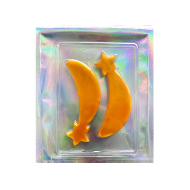 Angel Wing Shape Gold Hydrogel Under Eye Patches For Dark Circles And Puffiness Hydrogel Eye Pads Collagen Eye Mask