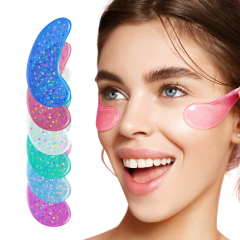 China Factory Private label OEM Natural Marine Collagen Eye Gels with Hyaluronic Acid  Anti Aging Hydrogel Eye Mask Patches