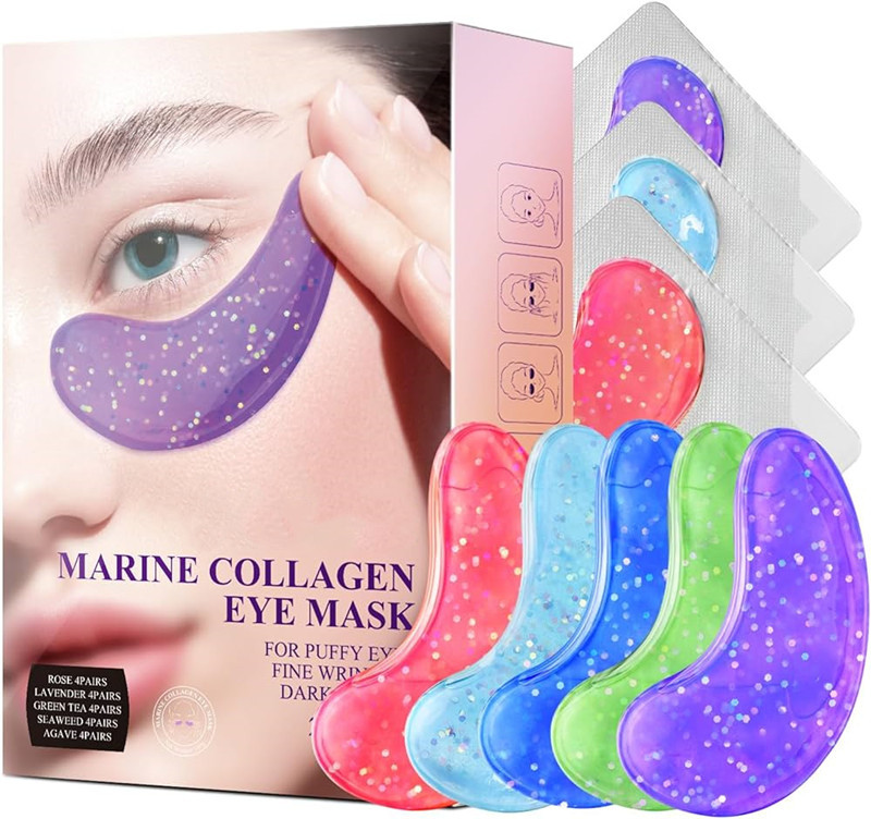 China Factory Private label OEM ODM Anti Wrinkle Marine Collagen Eye Gels with Hyaluronic Acid  Anti Aging Hydrogel Eye Mask Patches