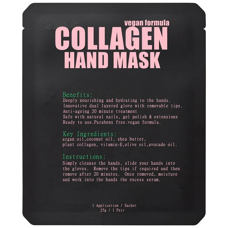 OEM ODM Private label Marine Collagen Manicure hand mask with fingertips removable