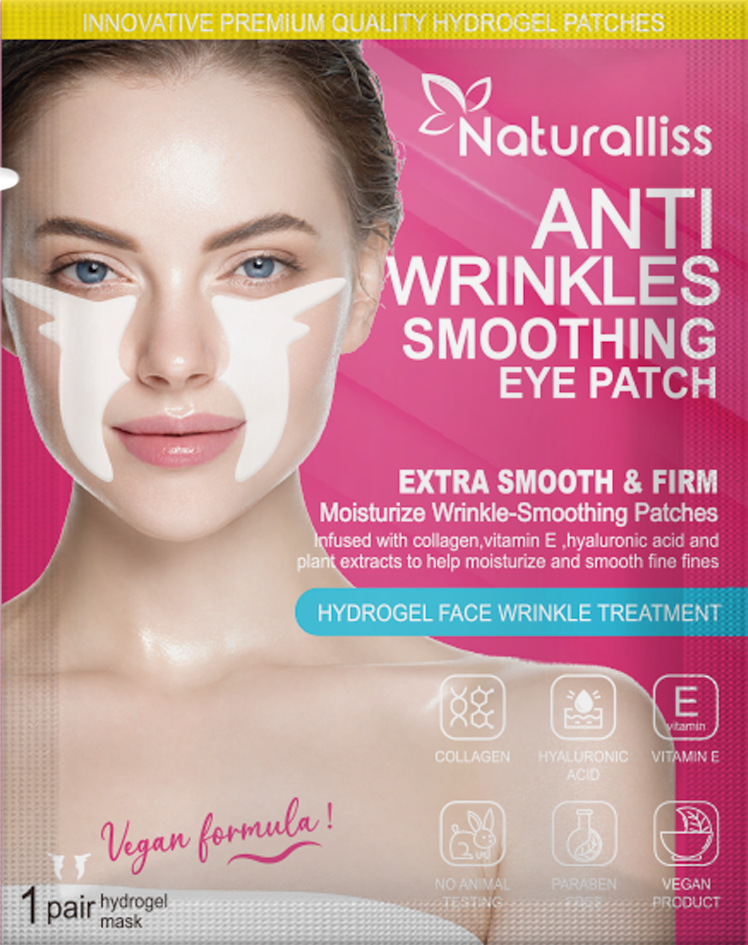 Collagen Hydrogel Nasolabial Folds Patches, Restore Skin Elasticity Reduces Swelling Locks in Skin Moisture Face Wrinkle Patches