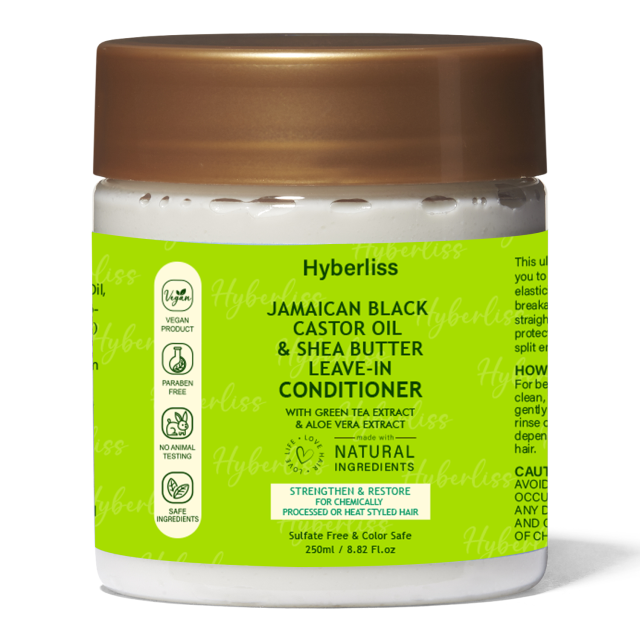 Jamaican Black  Castor Oil  & Shea Butter shampoo-100% Pure Jamaican Black Castor Oil for Damaged Hair To Cleanse and Nourish Hair