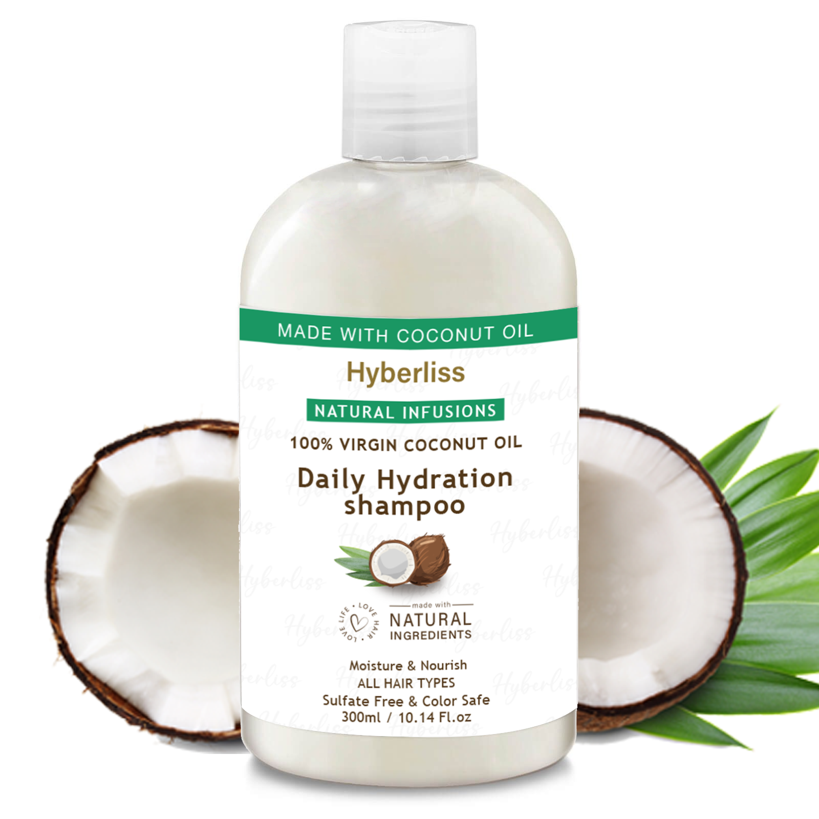 100% VIRGIN COCONUT OIL MOISTURE+NOURISH  HAIR MASK-Deep Conditioner for Strength and Volume