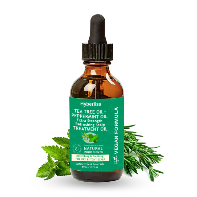 TEA TREE OIL+ PEPPERMINT OIL  Extra Strength  Refreshing Scalp SEA SALT  SHAMPOO SCRUB