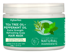 TEA TREE OIL+ PEPPERMINT OIL  Extra Strength  Refreshing Scalp SEA SALT  SHAMPOO SCRUB
