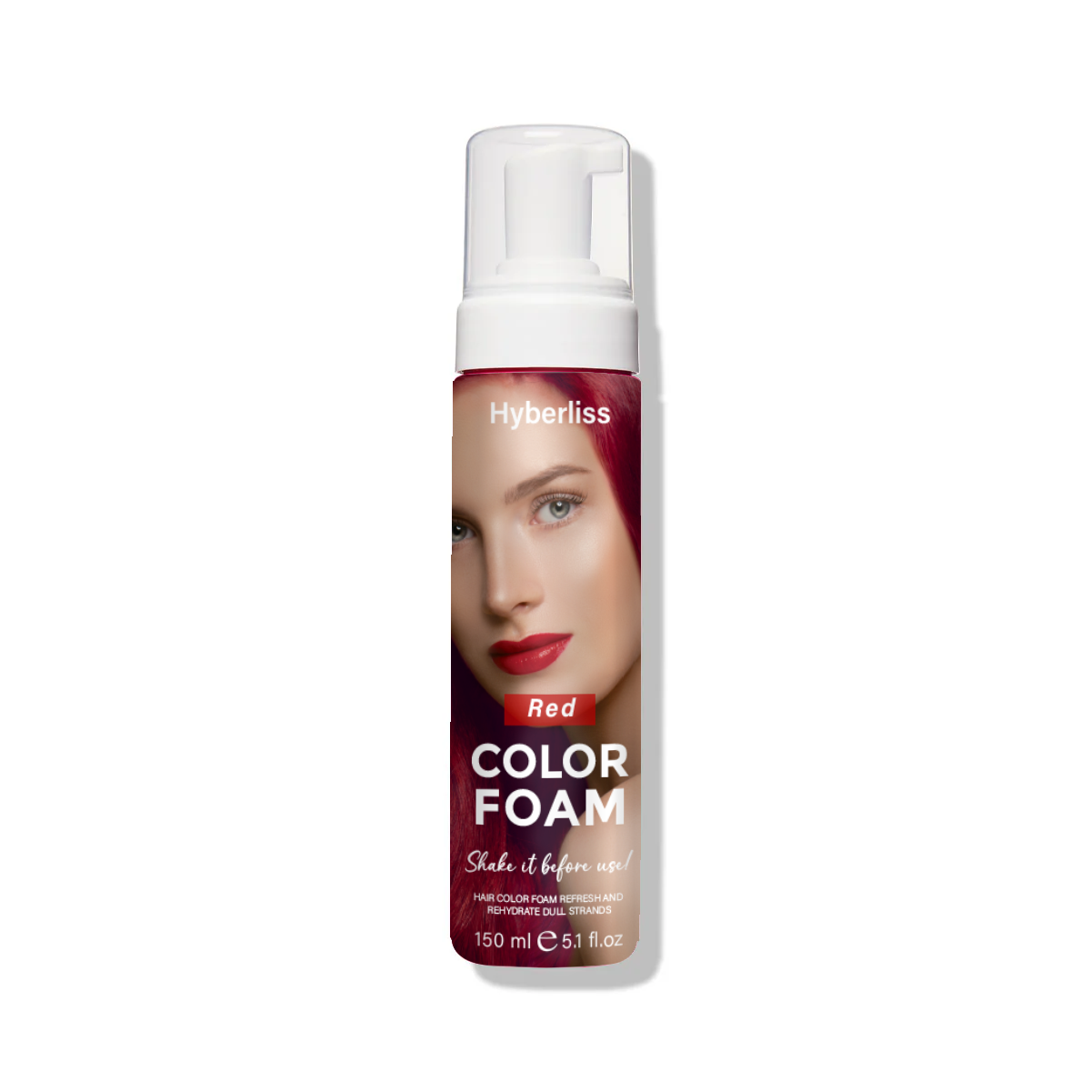 RED COLOR FOAM- Classic High Voltage - Semi Permanent Deep, Blood Red Hair Color - Vegan, PPD And Ammonia Free
