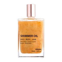 BODY SHIMMER OIL-Waterproof Long Lasting Moisturizing Bronze Body Luminizer Glow For Face & Body, Liquid Illuminator Body Highlighter