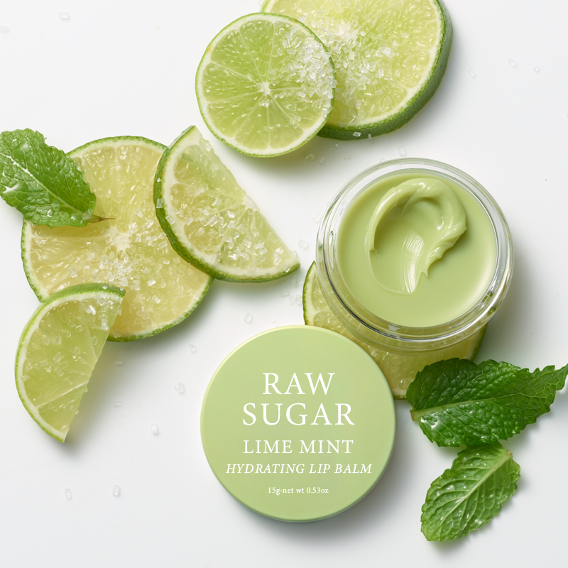 RAW SUGAR WATERMELON HYDRATING LIP BALM-Refreshing Non-Sticky Formula That Restores Dry Cracked Lips & Locks In Moisture, With Apricot Kernel Oil & Antioxidants, Natural & Cruelty Free
