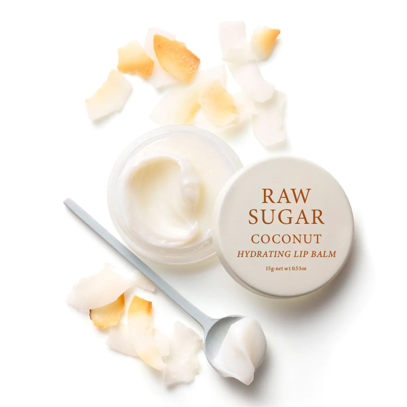 FRESH RAW SUGAR LEMON HYDRATING LIP BALM- Hydrating Overnight  Lip Balm & Mask, 12hrs Long-lasting Moisture, Gentle Exfoliation, CHINA Skin Care