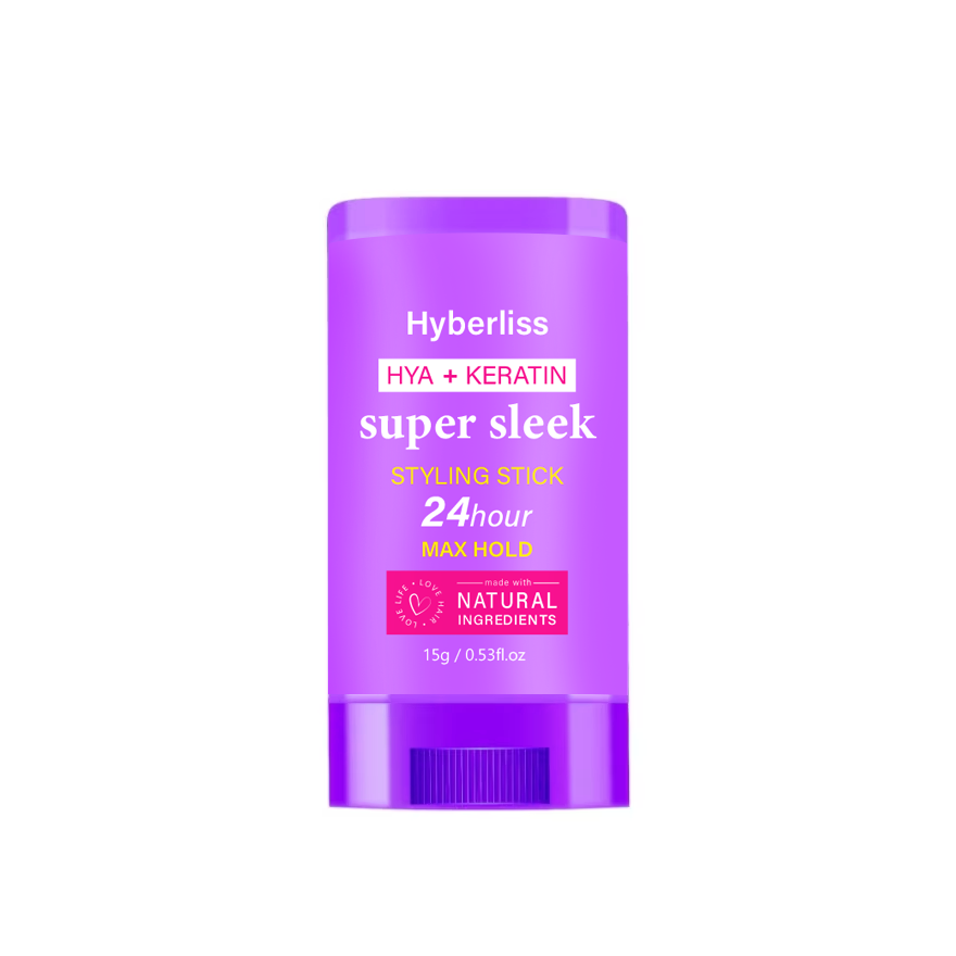 HYBERLISS Hya + keratin super sleek styling stick-Slick Stick for Hair Non-greasy Styling Hair Pomade Stick, Strong Hold Makes Hair Look Neat and Tidy