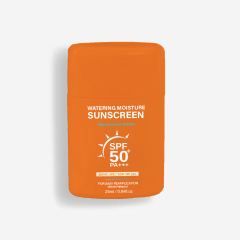 WATERING MOISTURE SUNSCREEN STICK  for Face & Body ,1.68oz , 100% Mineral Sunscreen: Zinc Oxide & Titanium Dioxide , Broad Spectrum SPF 50 , For Sensitive Skin