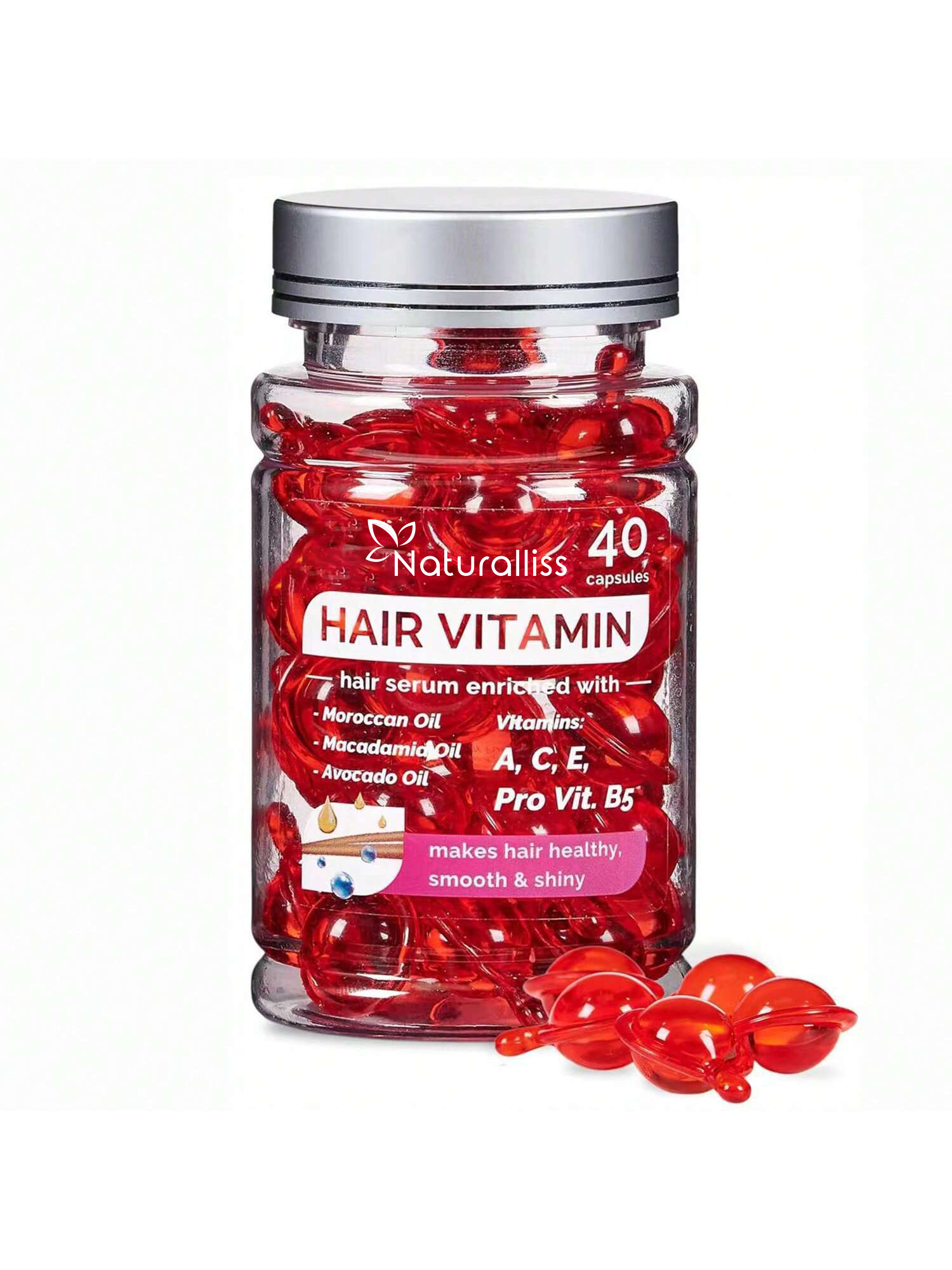 HAIR VITAMIN- Natural Hair Nutrition Supplement & Multivitamin for Healthier
