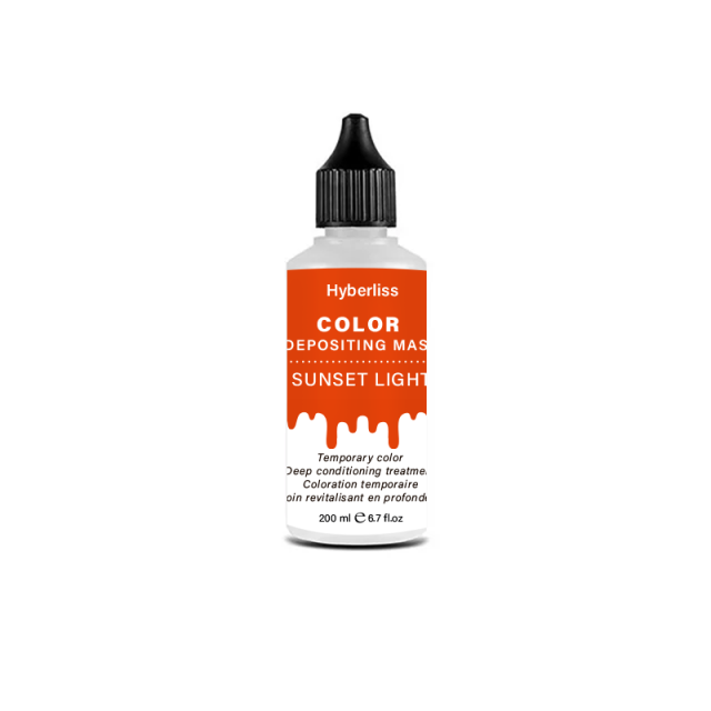 100% vegan and sulfate free COLOR  DEPOSITING MASK SUNSET LIGHT