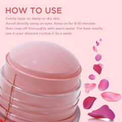 Natural Vegan Formula Clay Mask Stick-Hydrating & Calming | Exfoliates & Tightens Skin - Smooths Pores | Hydrating Face Mask, Soothing Face Mask, Face Clay Mask Skincare